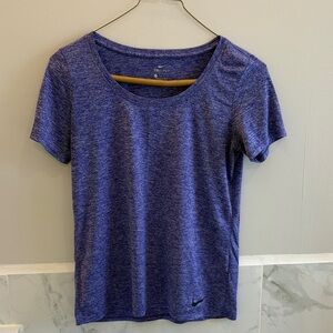 Nike Purple Marled Dri-FIT Short Sleeve Tee